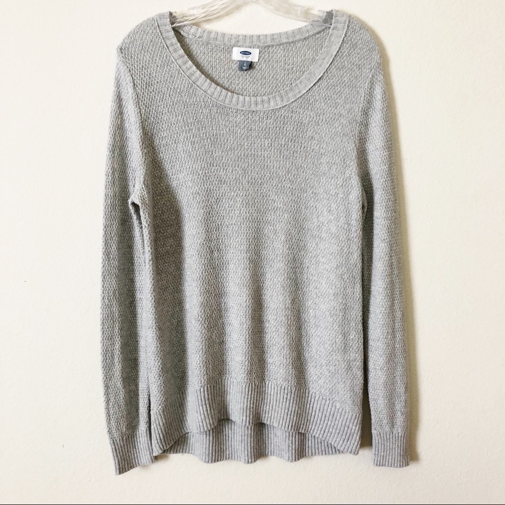 Old navy knit gray sweater large